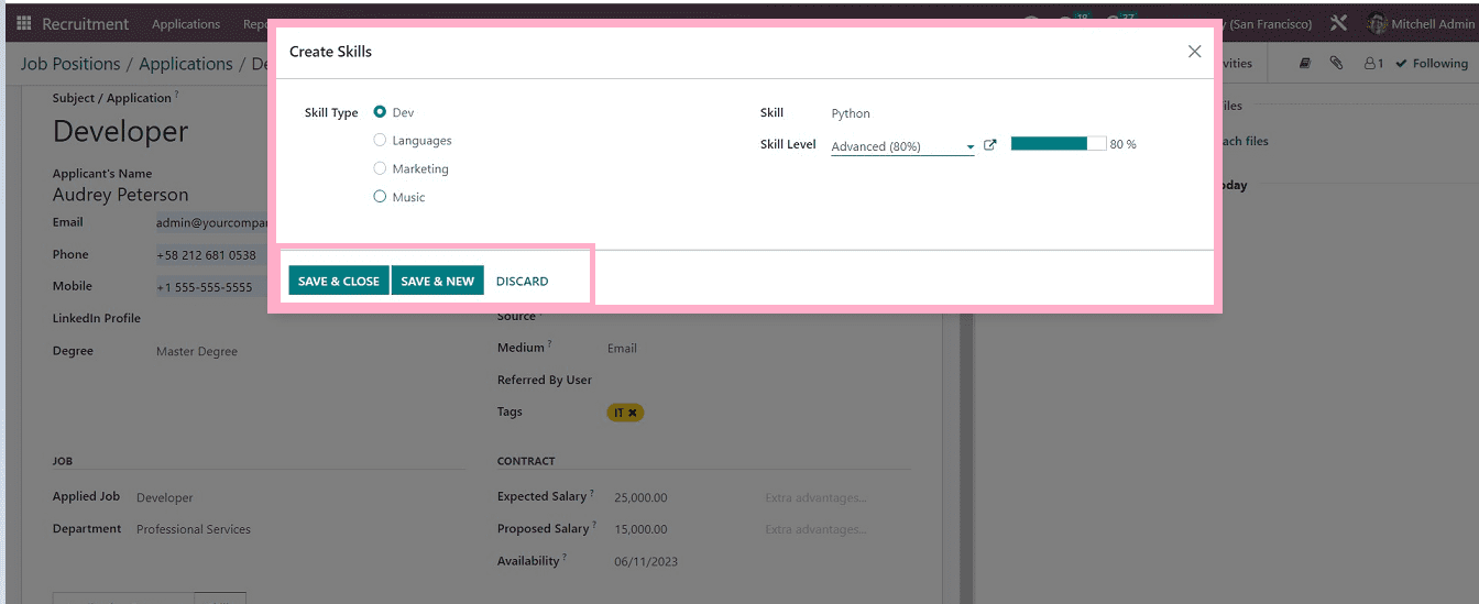 An Overview of Menu Options Available in the Odoo 16 Recruitment App-cybrosys