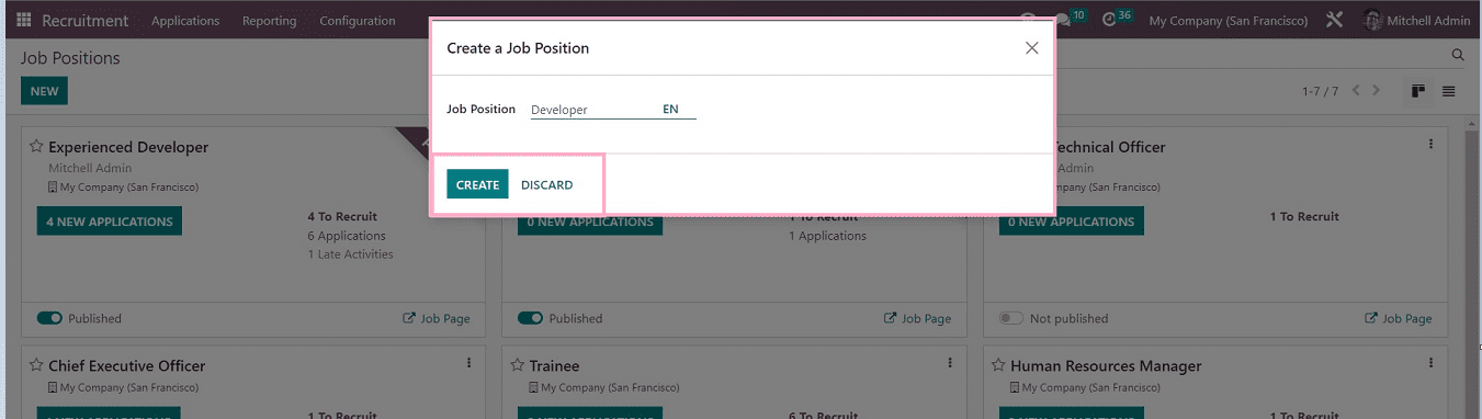 An Overview of Menu Options Available in the Odoo 16 Recruitment App-cybrosys