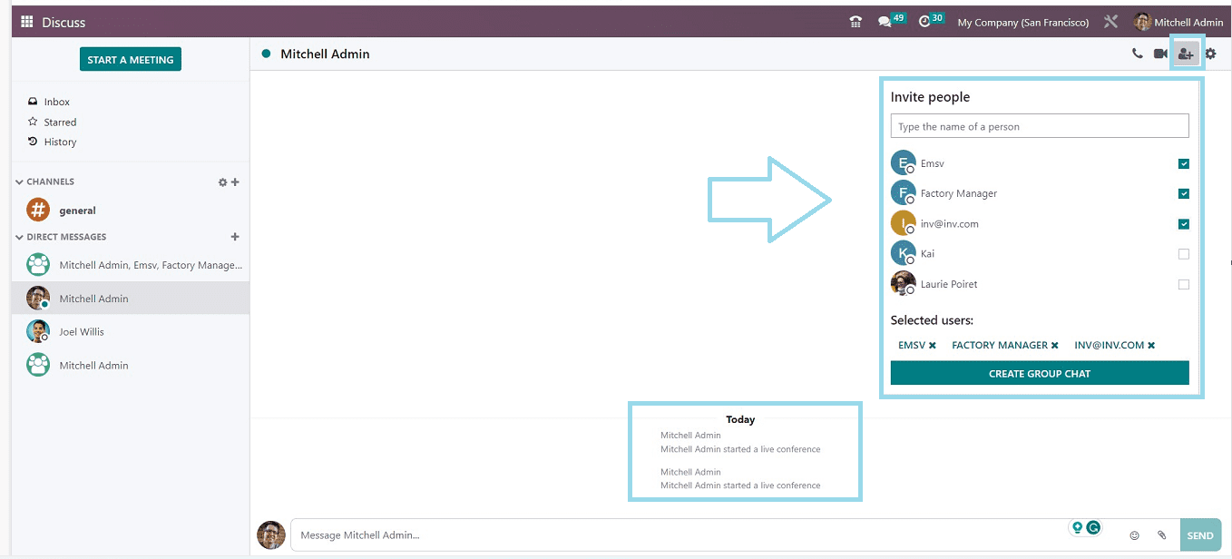 An Overview of Odoo 16 Discuss App-cybrosys