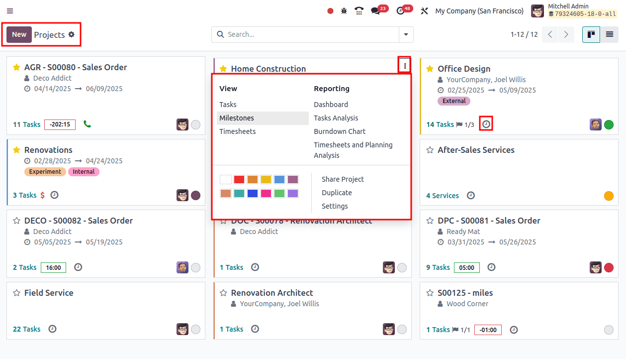 An Overview of Odoo 18 Project Module-cybrosys
