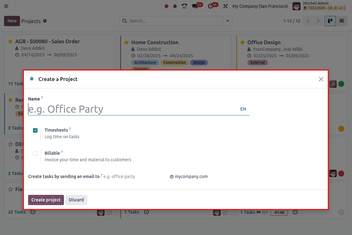 An Overview of Odoo 18 Project Module-cybrosys