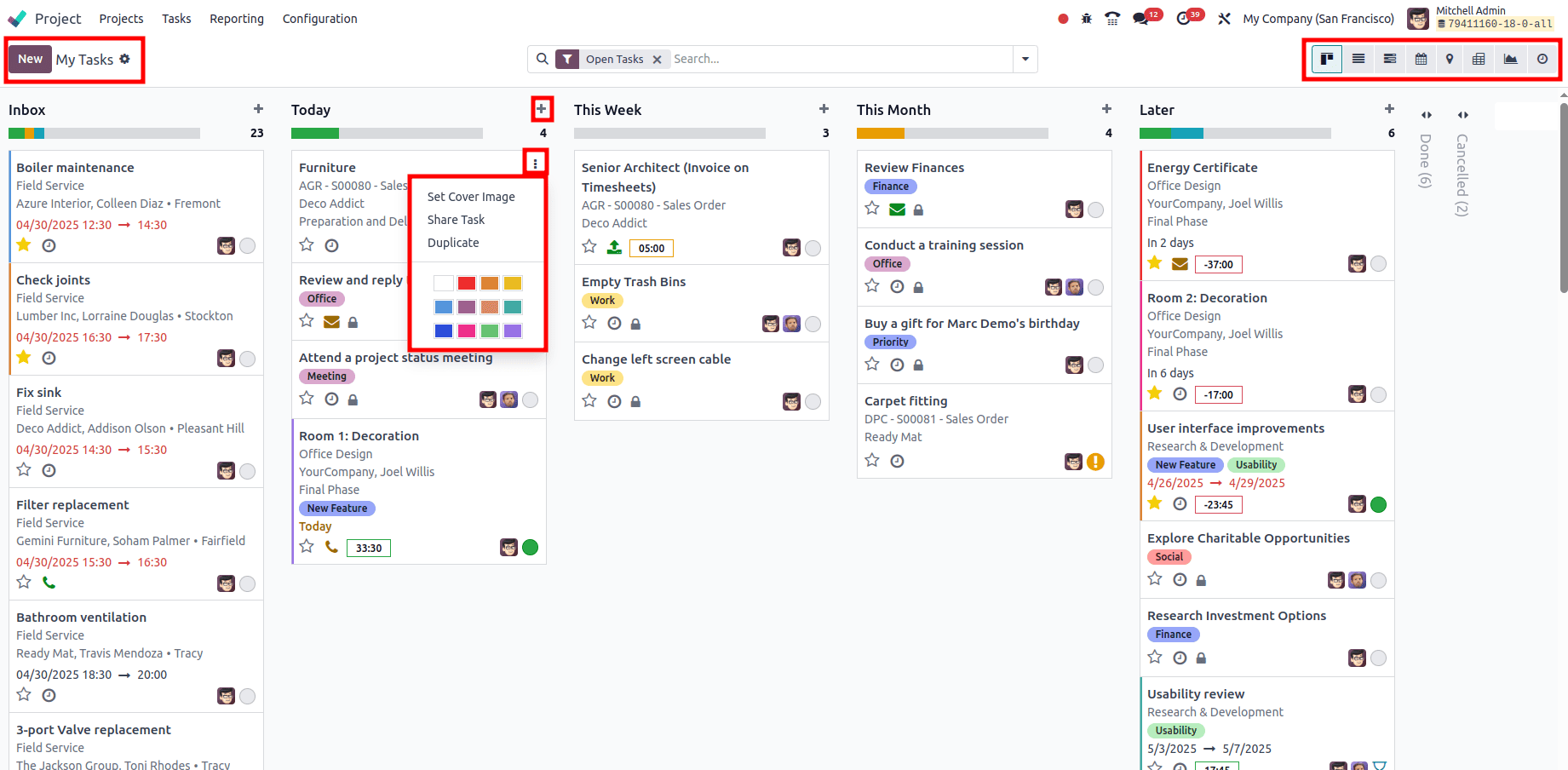 An Overview of Odoo 18 Project Module-cybrosys