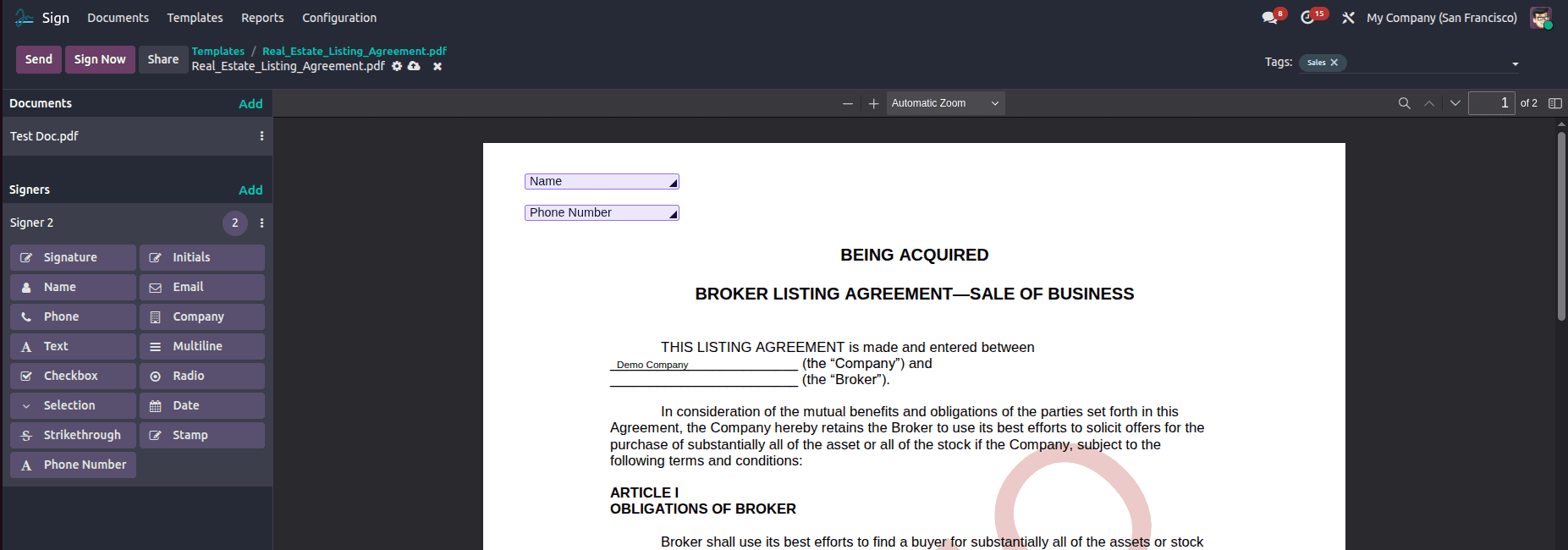 An Overview of Odoo 19 Sign Module-cybrosys
