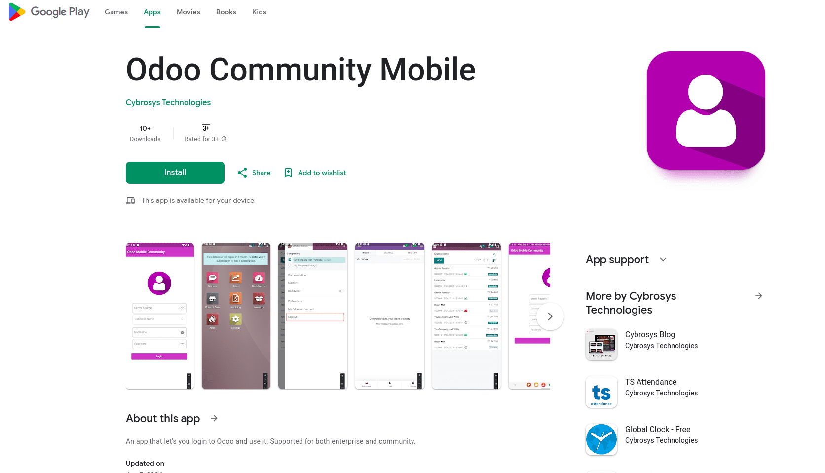 An Overview of Odoo Community Mobile-cybrosys
