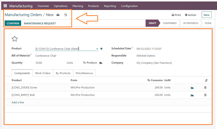 An Overview of Product ECO Updations From Manufacturing in Odoo 16-cybrosys