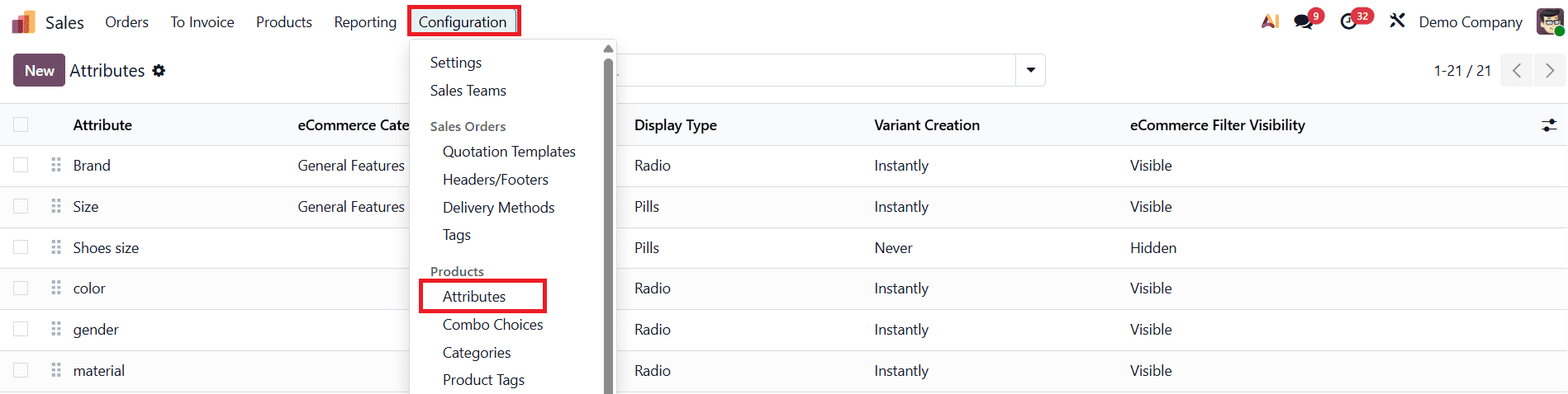 An Overview of Product Variant Management in Odoo 19-cybrosys