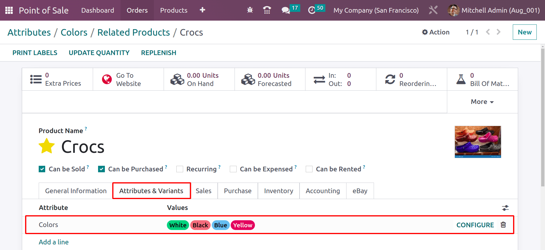 An Overview of Product Variant Management with Odoo 16 POS-cybrosys