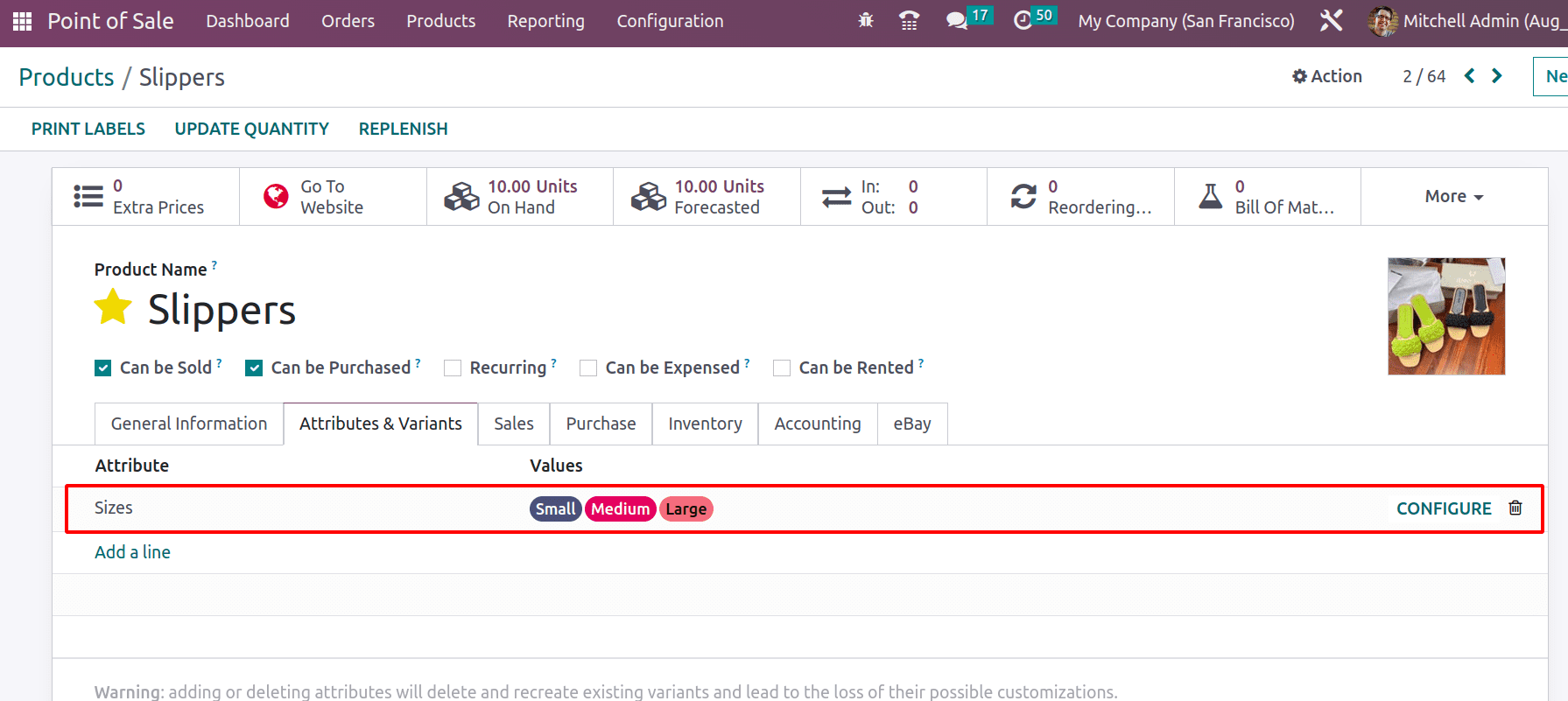 An Overview of Product Variant Management with Odoo 16 POS-cybrosys