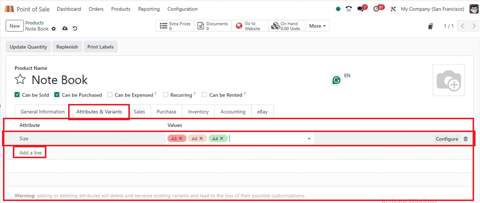 An Overview of Product Variant Management with Odoo 17 POS-cybrosys