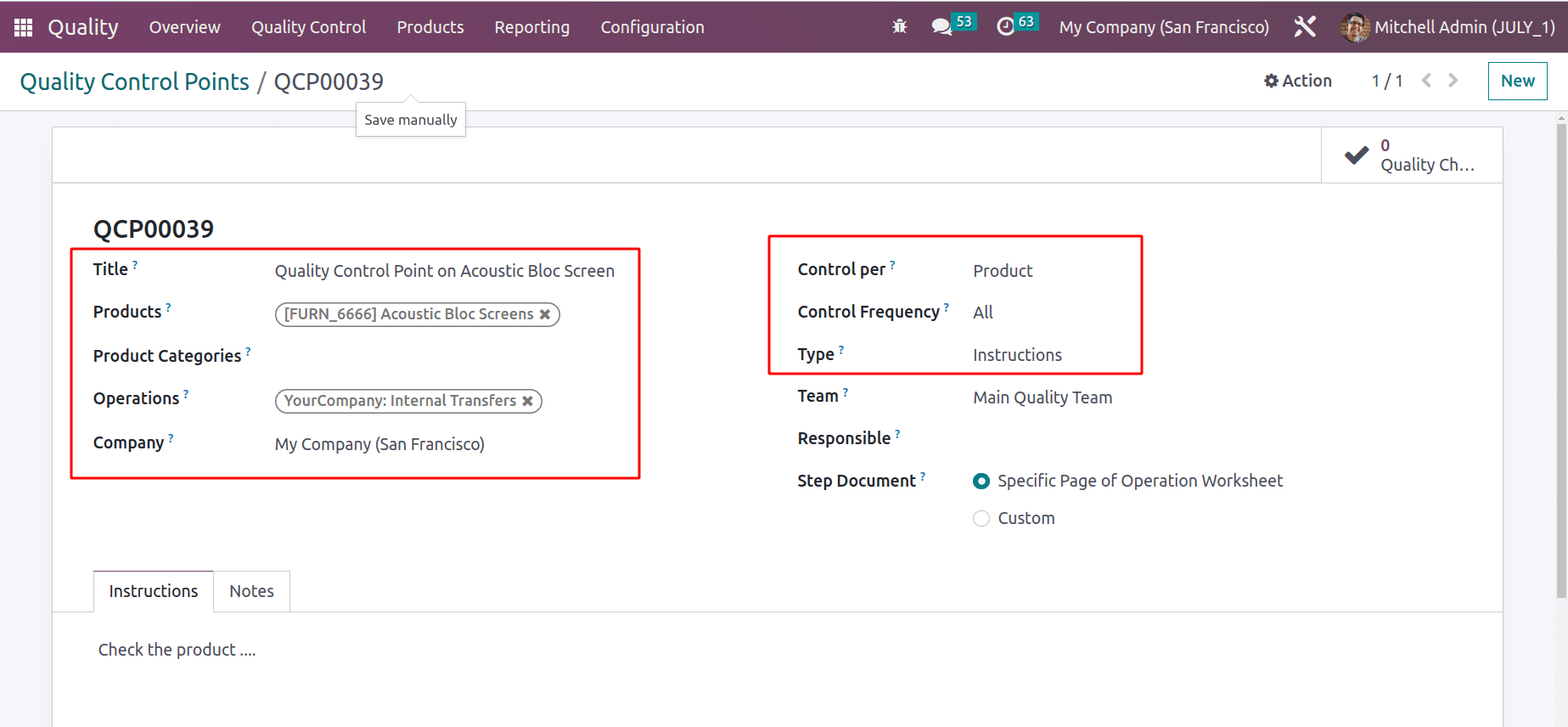 An Overview of Quality Checks & Quality Alerts With Odoo 16 Quality Module-cybrosys