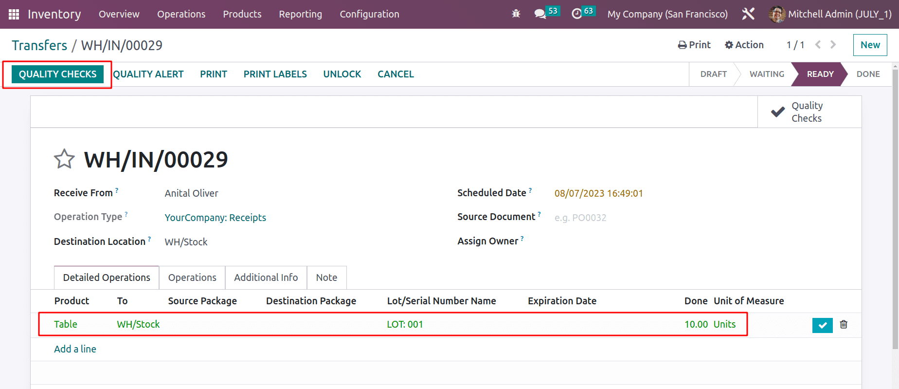 An Overview of Quality Checks & Quality Alerts With Odoo 16 Quality Module-cybrosys