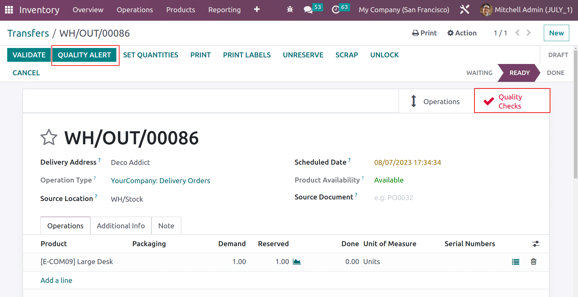 An Overview of Quality Checks & Quality Alerts With Odoo 16 Quality Module-cybrosys