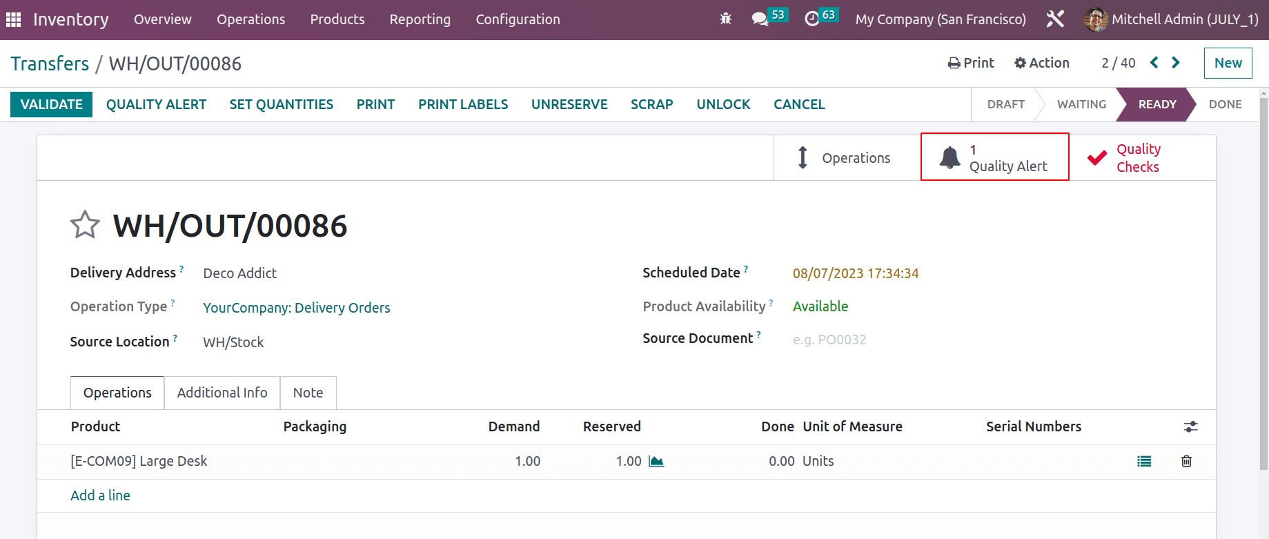 An Overview of Quality Checks & Quality Alerts With Odoo 16 Quality Module-cybrosys