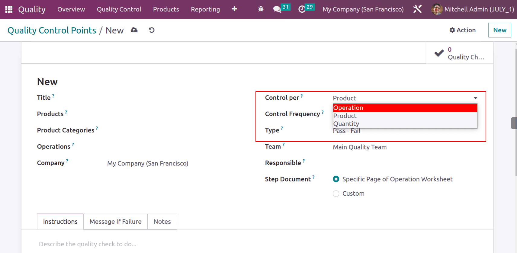 An Overview of Quality Checks & Quality Alerts With Odoo 16 Quality Module-cybrosys