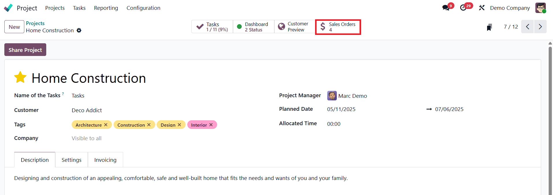 An Overview of Service Invoicing Policies in Odoo 18 Project Module-cybrosys