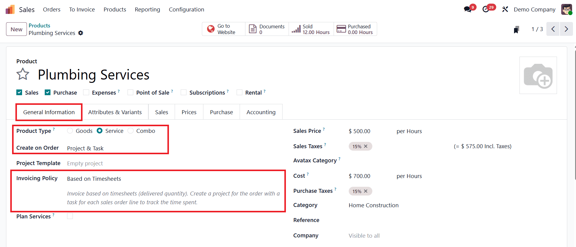 An Overview of Service Invoicing Policies in Odoo 18 Project Module-cybrosys