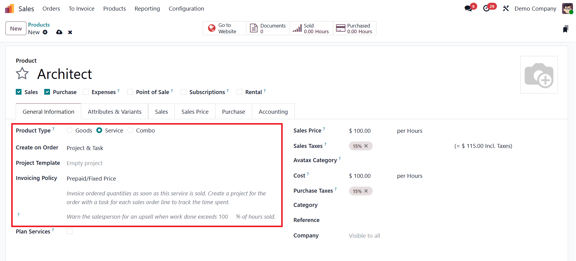 An Overview of Service Invoicing Policies in Odoo 18 Project Module-cybrosys
