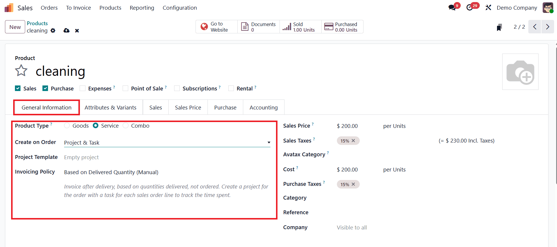 An Overview of Service Invoicing Policies in Odoo 18 Project Module-cybrosys