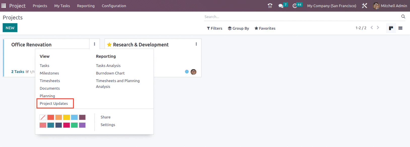 An Overview of Setting up Milestone for a Project in Odoo 16-cybrosys