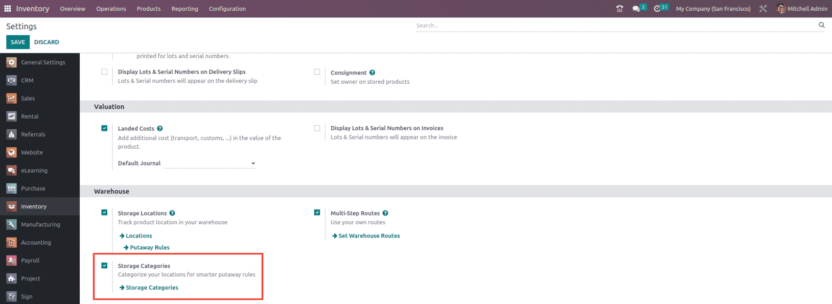 An Overview of Storage Categories in Odoo 16-cybrosys