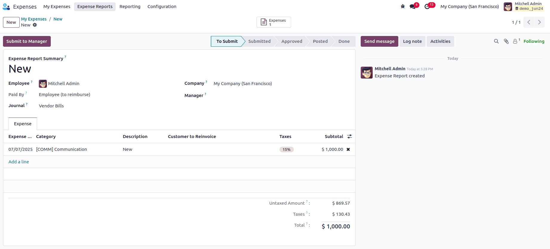 An Overview of the Expense Module in Odoo 18-cybrosys