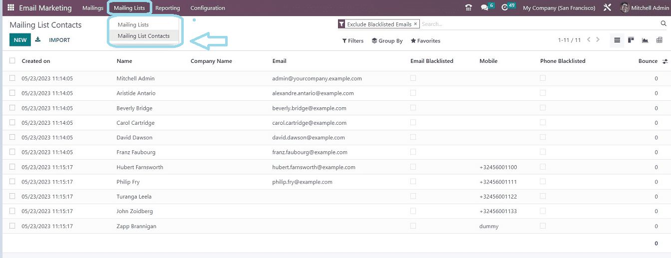 An Overview of the Odoo 16 Email Marketing Module.-cybrosys