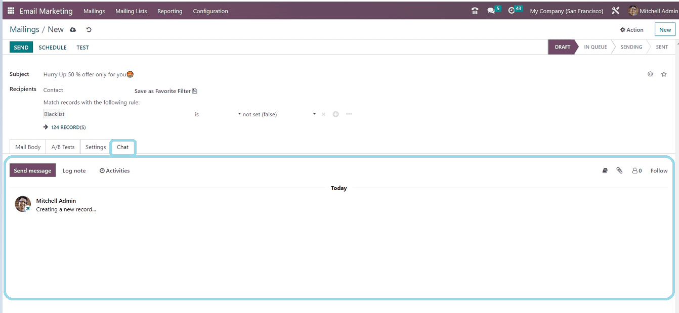 An Overview of the Odoo 16 Email Marketing Module.-cybrosys