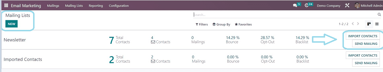 An Overview of the Odoo 16 Email Marketing Module.-cybrosys