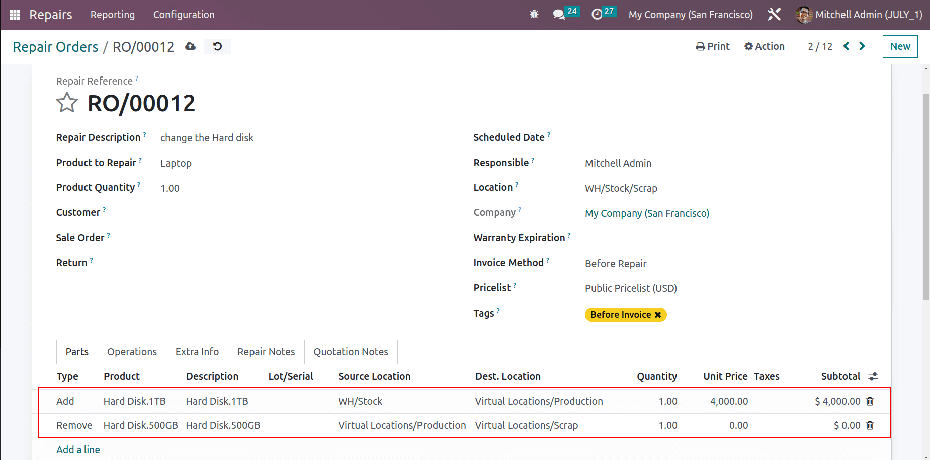 An Overview of the Odoo 16 Repair Module-cybrosys