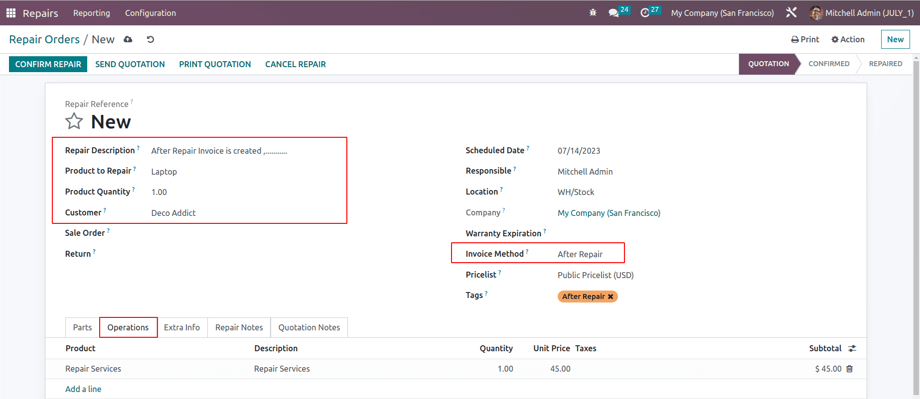 An Overview of the Odoo 16 Repair Module-cybrosys