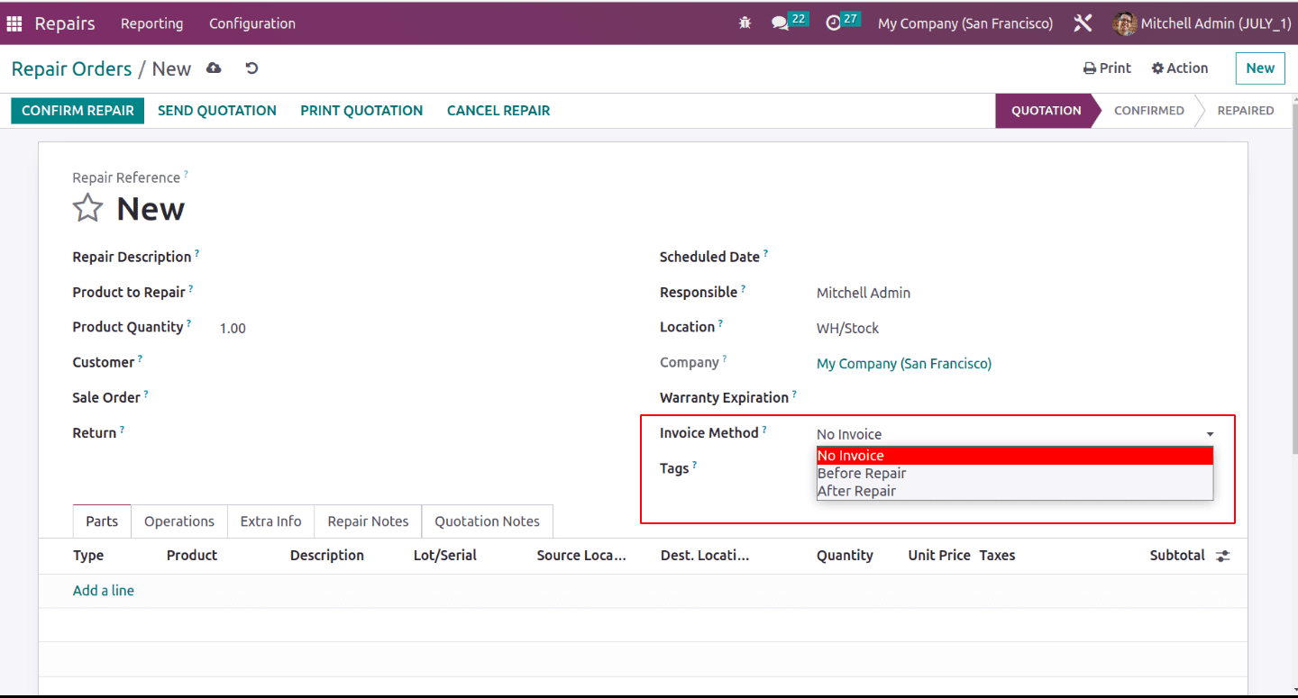 An Overview of the Odoo 16 Repair Module-cybrosys