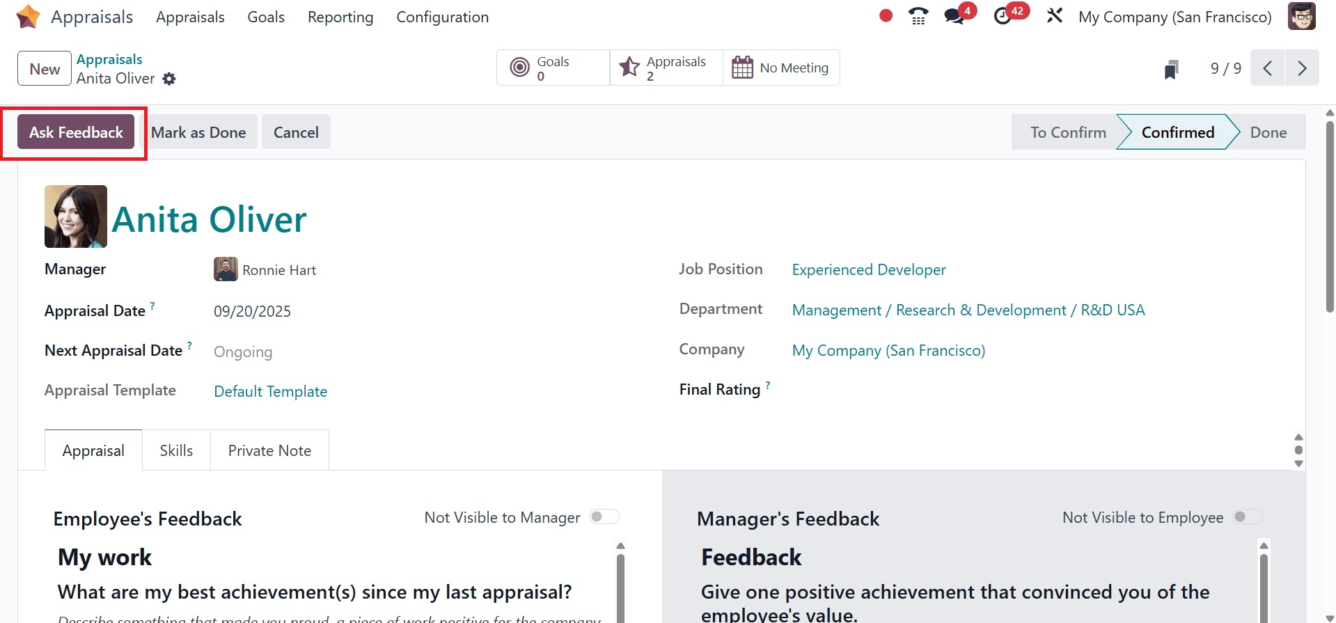 An Overview of the Odoo 18 Appraisals Module-cybrosys