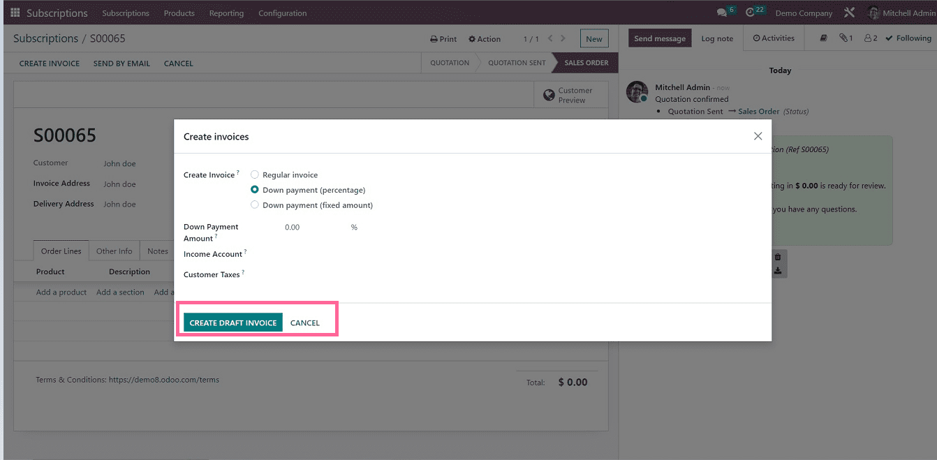 An Overview of the Subscription Menu in Odoo 16 Subscriptions Module-cybrosys