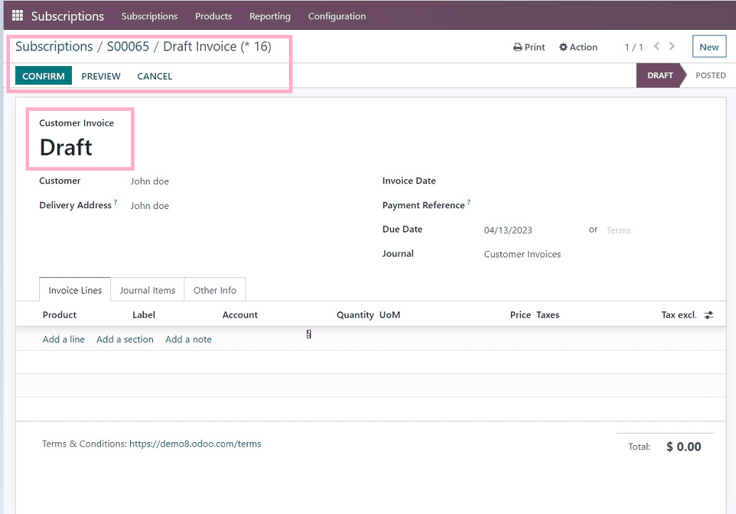 An Overview of the Subscription Menu in Odoo 16 Subscriptions Module-cybrosys