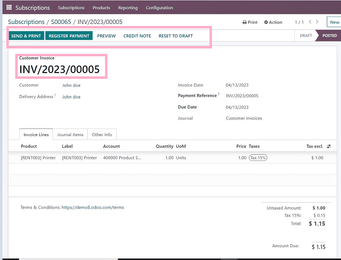 An Overview of the Subscription Menu in Odoo 16 Subscriptions Module-cybrosys