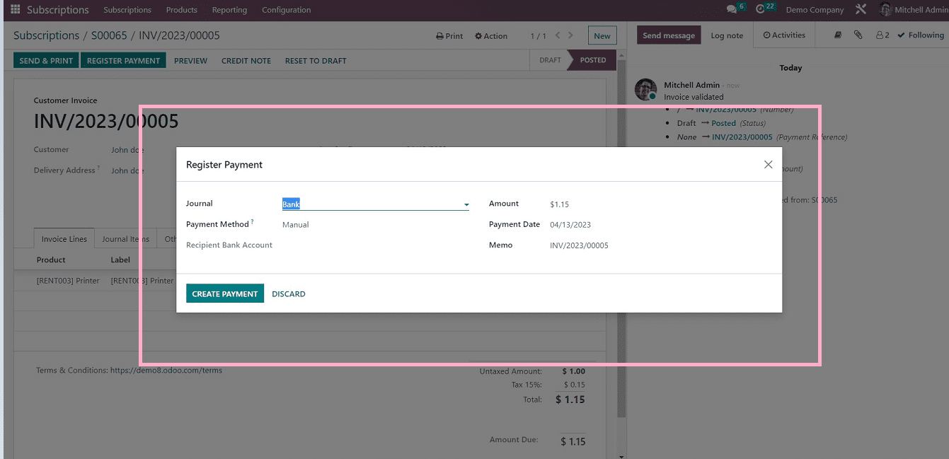 An Overview of the Subscription Menu in Odoo 16 Subscriptions Module-cybrosys