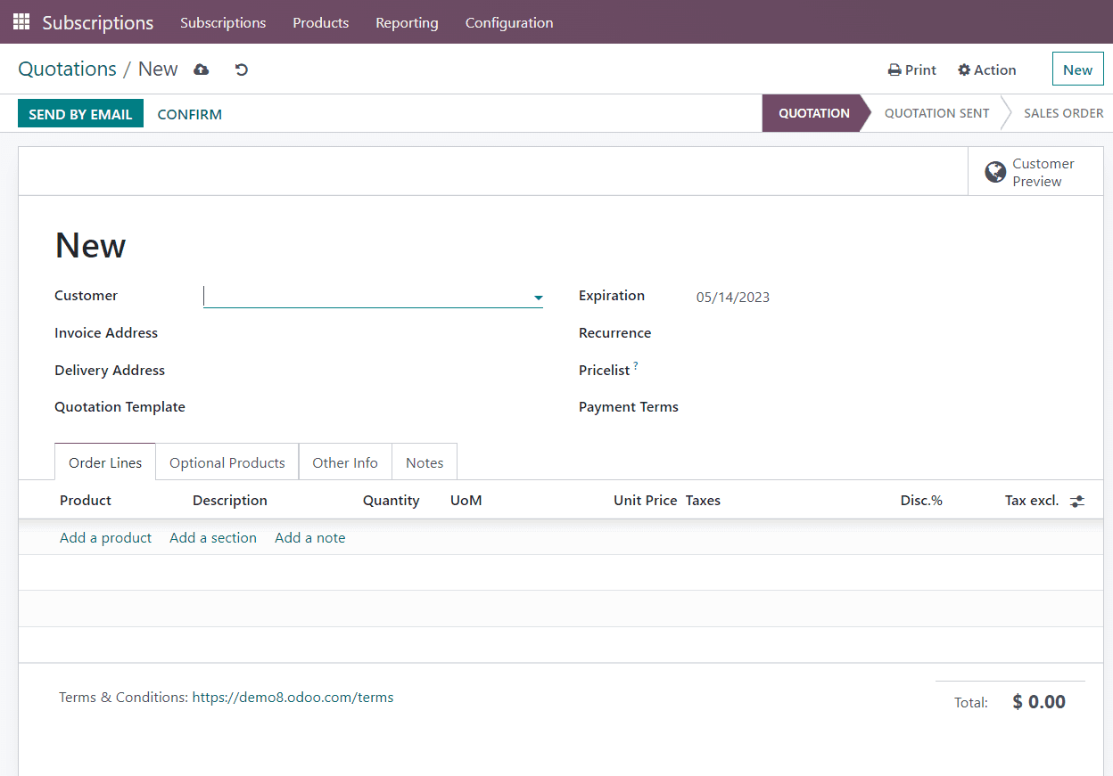 An Overview of the Subscription Menu in Odoo 16 Subscriptions Module-cybrosys