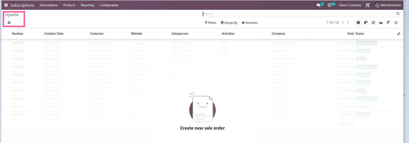 An Overview of the Subscription Menu in Odoo 16 Subscriptions Module-cybrosys