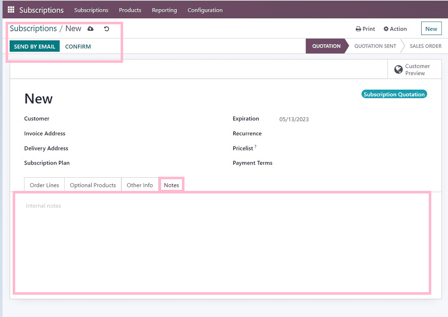 An Overview of the Subscription Menu in Odoo 16 Subscriptions Module-cybrosys