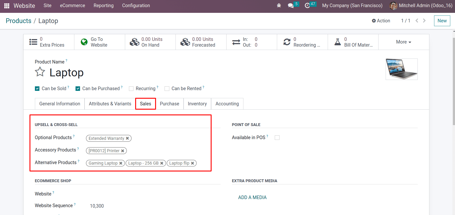 An Overview of Upsell & Cross-selling in Odoo 16 Website-cybrosys