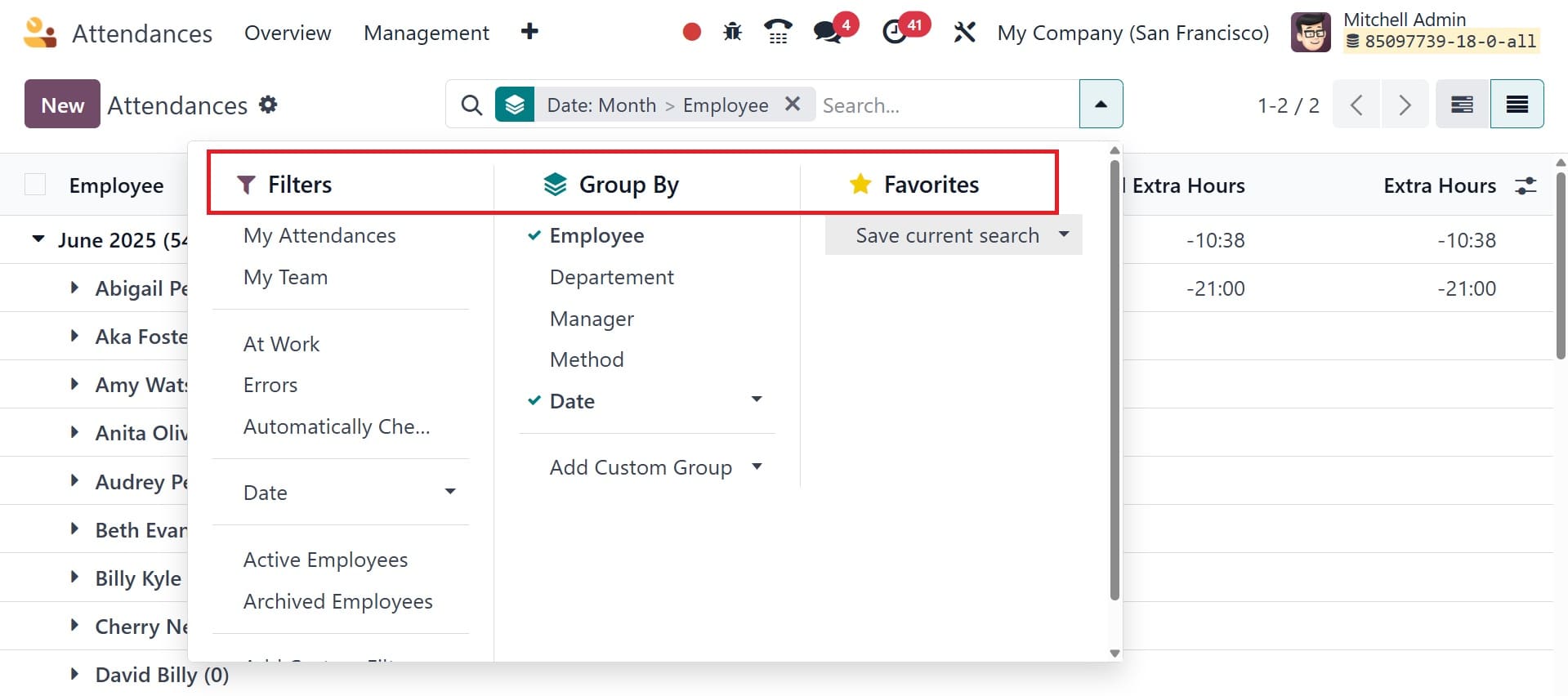 An Overview on Odoo 18 Attendance Module-cybrosys