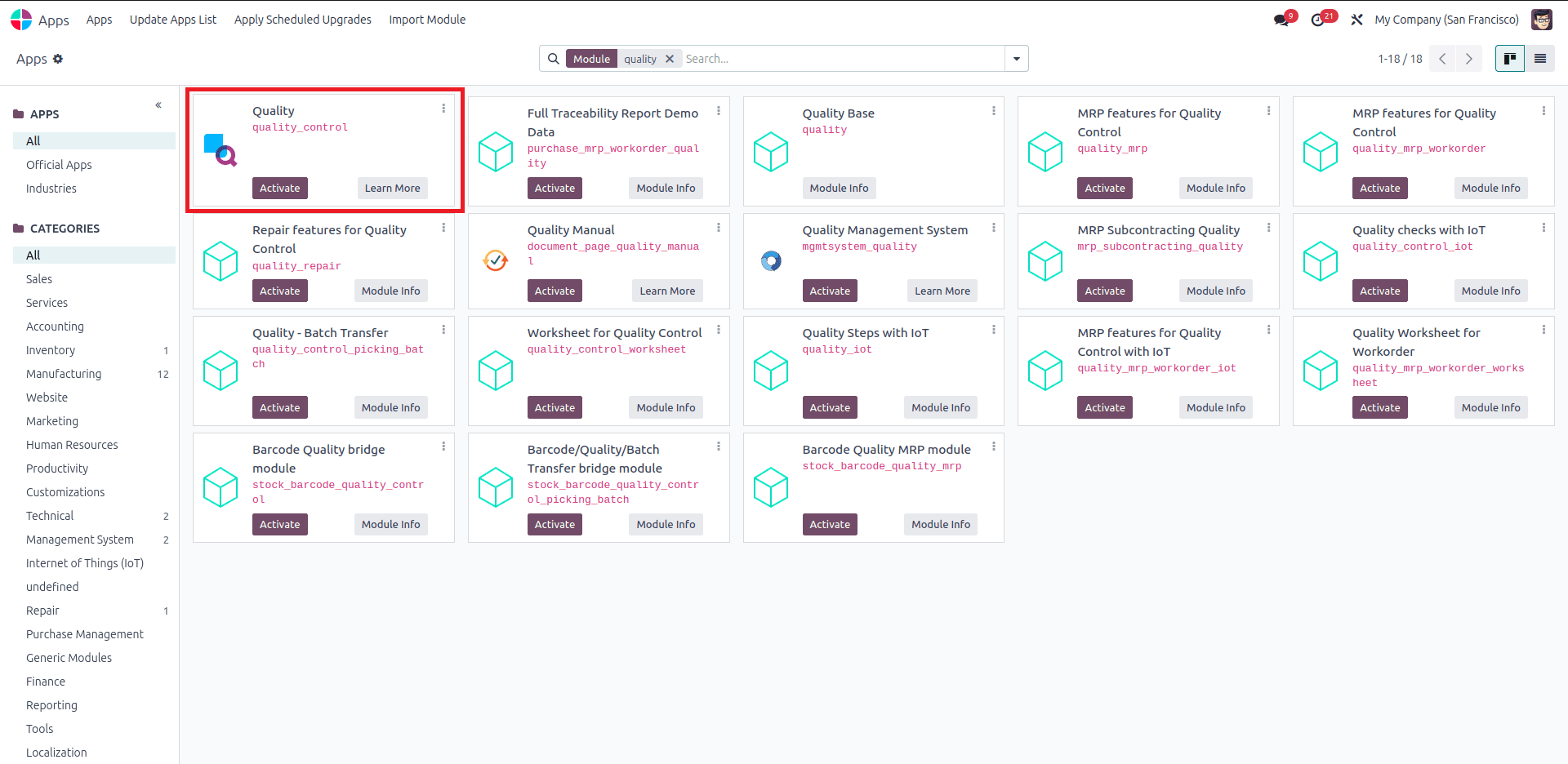 An Overview to Quality Module in Odoo 18-cybrosys