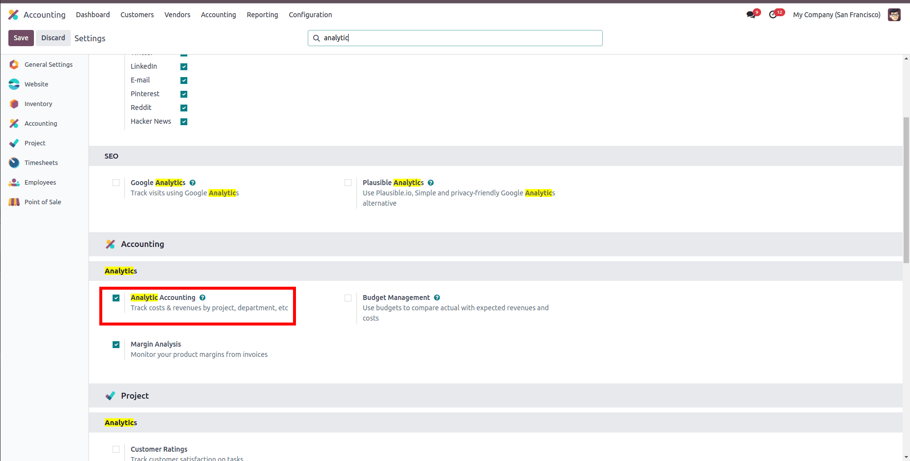 Analytic Accounting In Odoo 18 Accounting Module-cybrosys