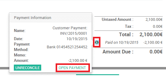 bank reconciliation in odoo12