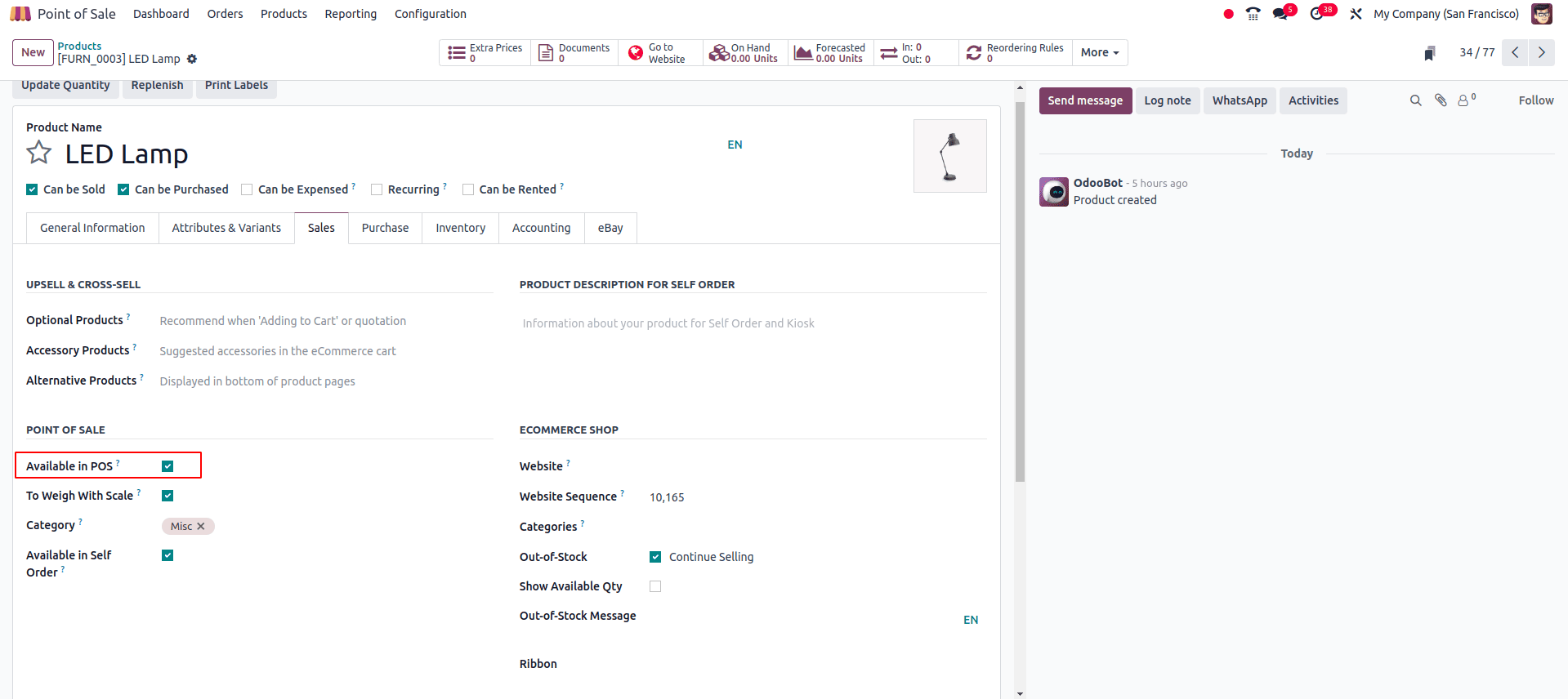 Barcodes in Odoo 17 Point of Sale (POS)-cybrosys