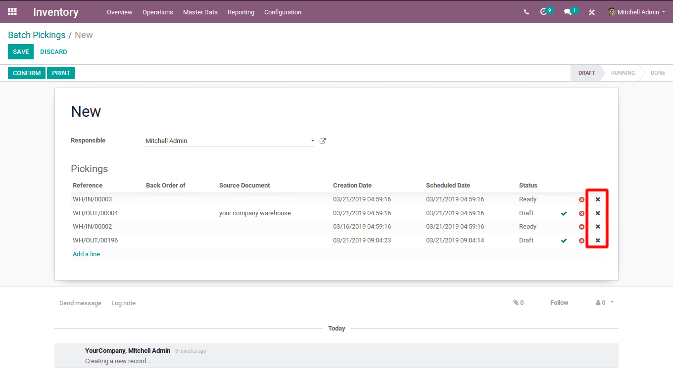 batch pickings in odoo v12