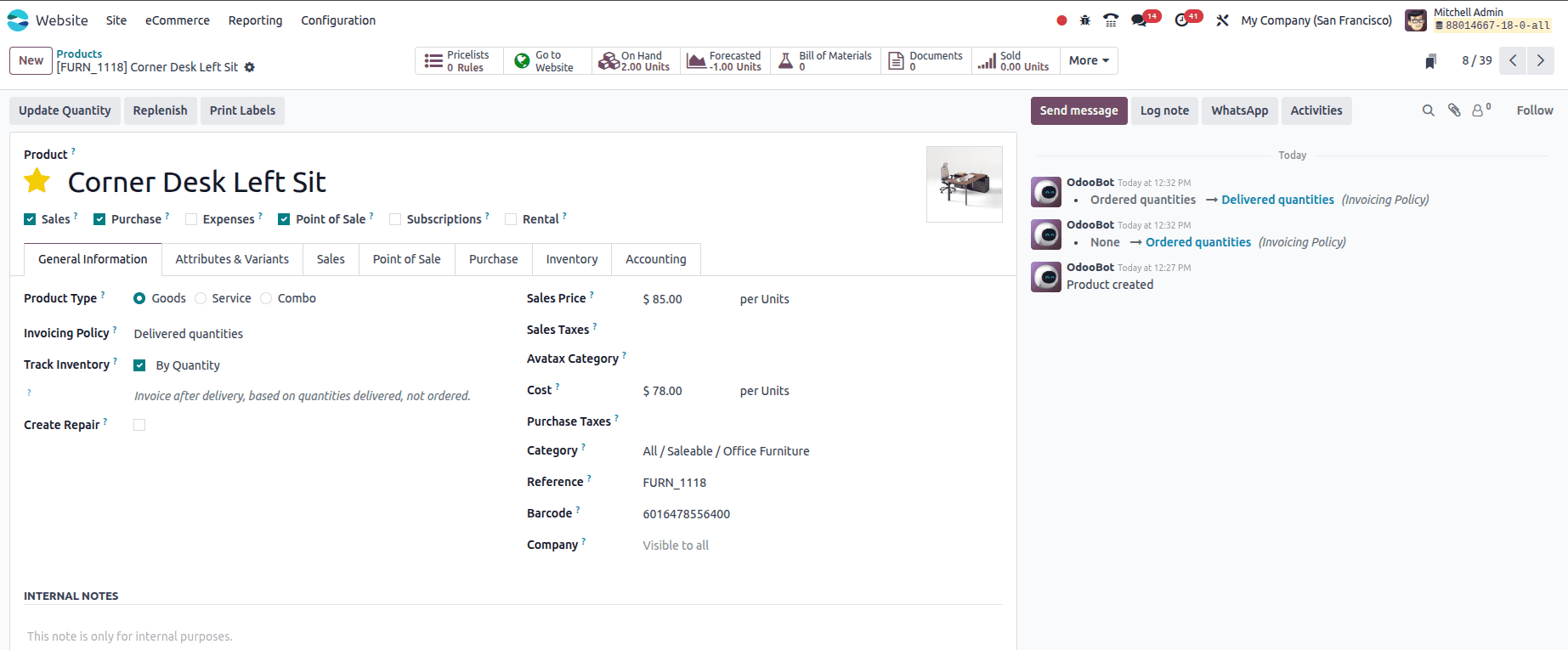 Benefits of Managing Product Inventory with Odoo 18 Website-cybrosys