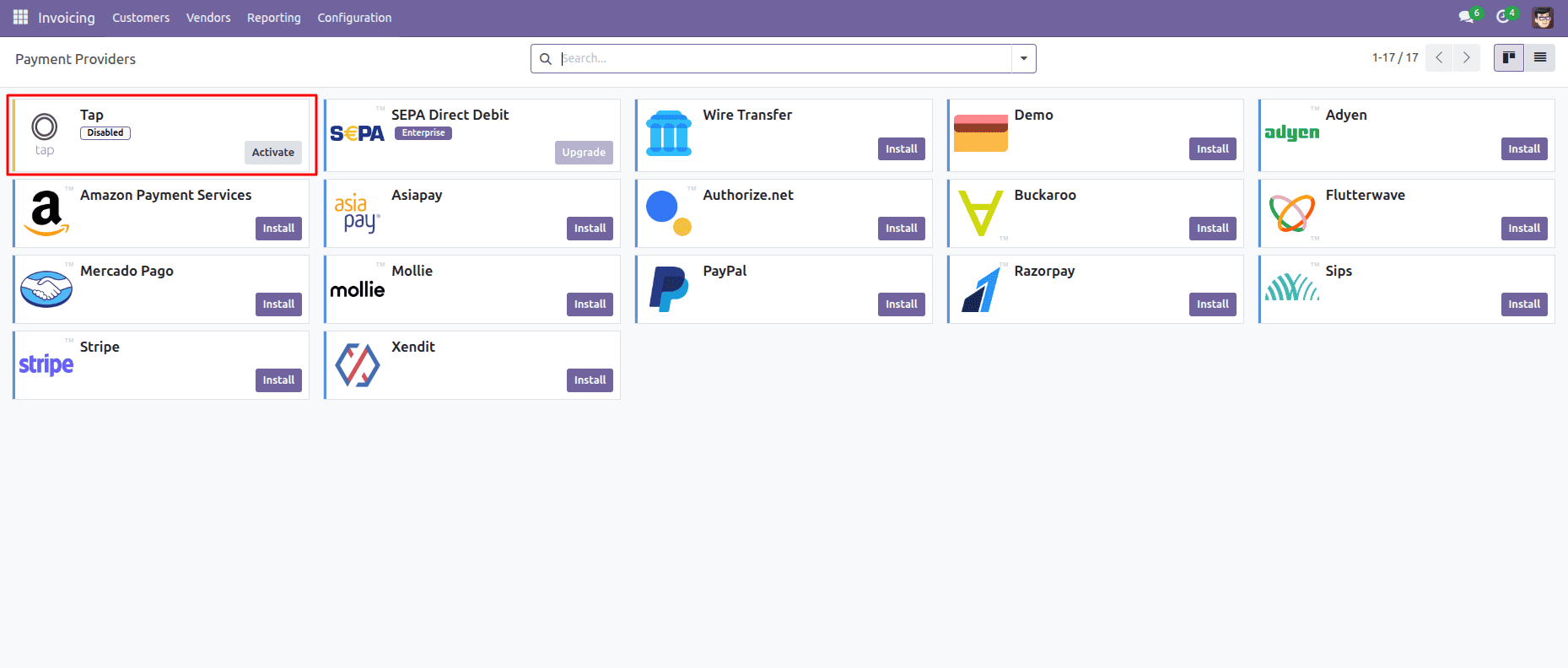 Complete Guide on How to Set Up Tap Payment Gateway in Odoo 17-cybrosys