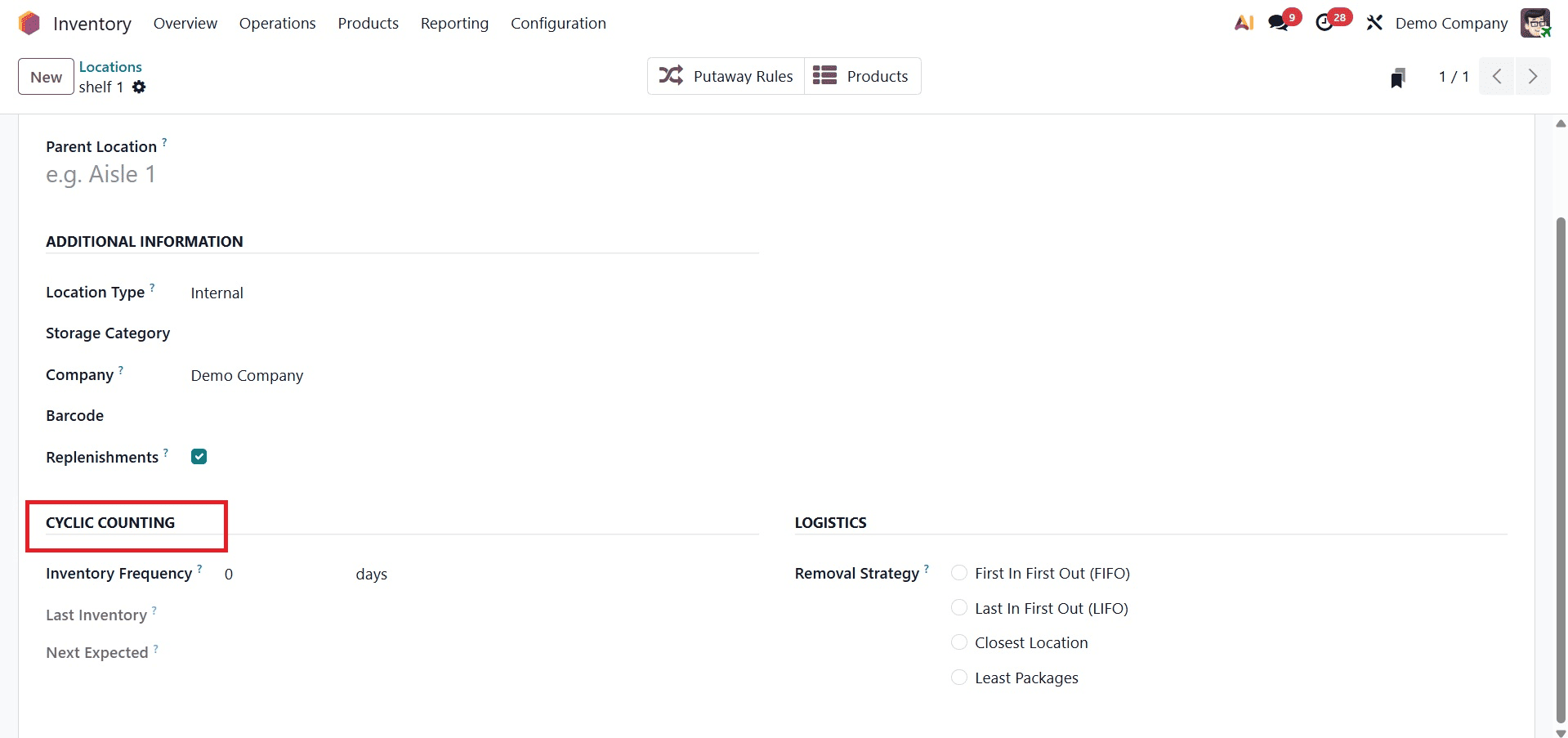 Complete Guide to Inventory Locations in Odoo 19-cybrosys