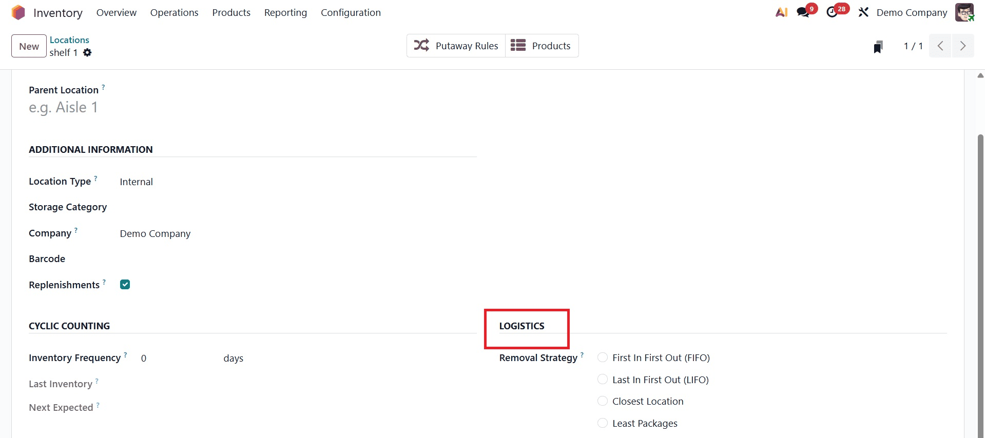 Complete Guide to Inventory Locations in Odoo 19-cybrosys